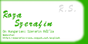 roza szerafin business card